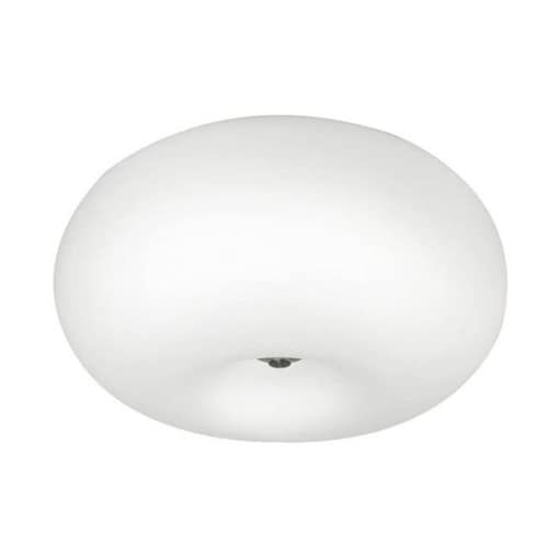 Biały plafon szklany Inez nasufitowa lampa nad łóżko