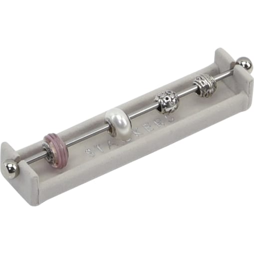 Stojak na charmsy Stackers jasnoszary velvet