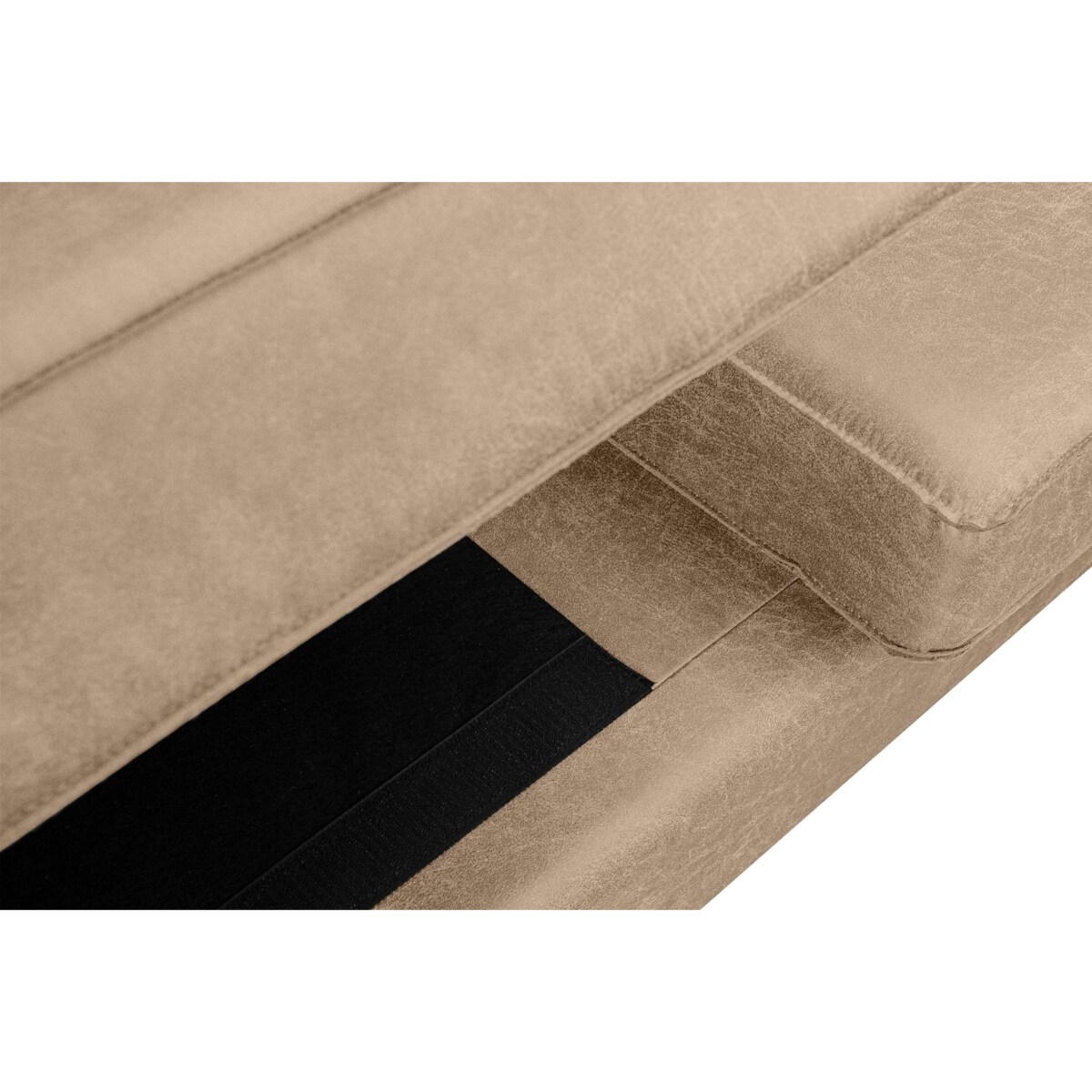 KONSIMO INVIA Sofa w stylu loftowym, 3-osobowa, kolor beżowy