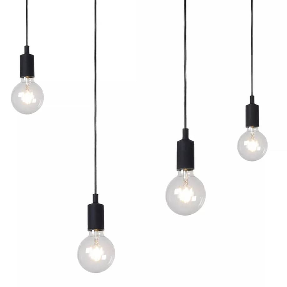 Wisząca lampa industrialna Fix Multiple pająk czarny