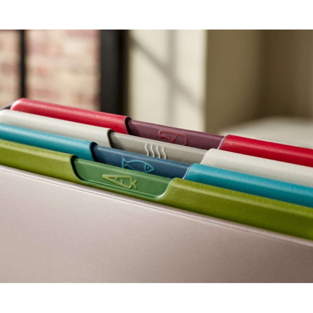 Zestaw 4 desek do krojenia L Folio Steel Icon, Joseph Joseph