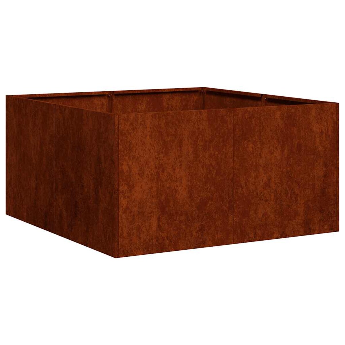 vidaXL Doniczka Rusty 80x80x40 cm Stal nierdzewna