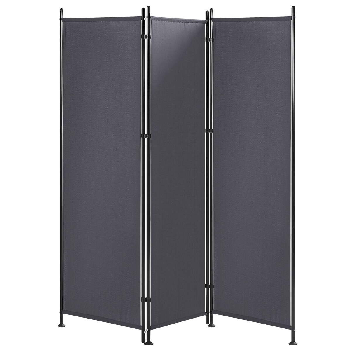 3-panelowy składany parawan pokojowy 160 x 170 cm szary NARNI