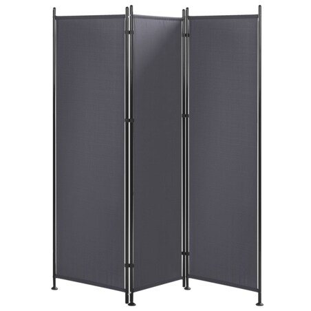 3-panelowy składany parawan pokojowy 160 x 170 cm szary NARNI