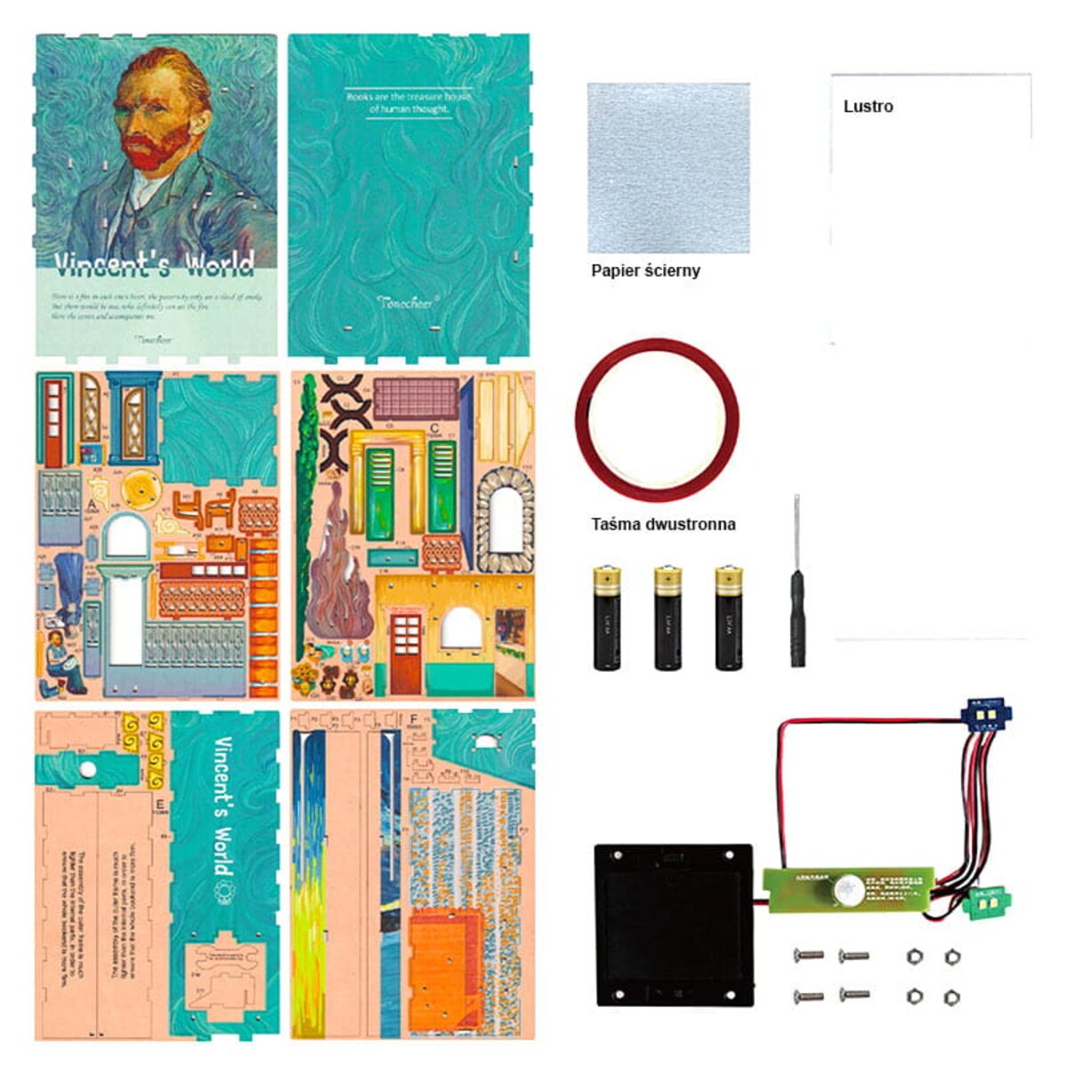 Miniaturowy domek Book Nook - Świat Vincenta - Tonecheer