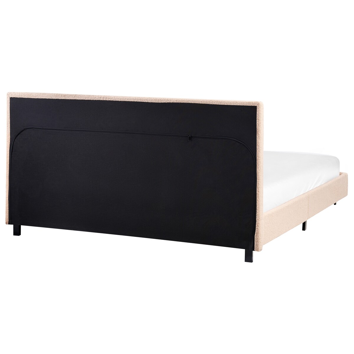 Łóżko Boucle ALBI 160 x 200 cm Beżowy