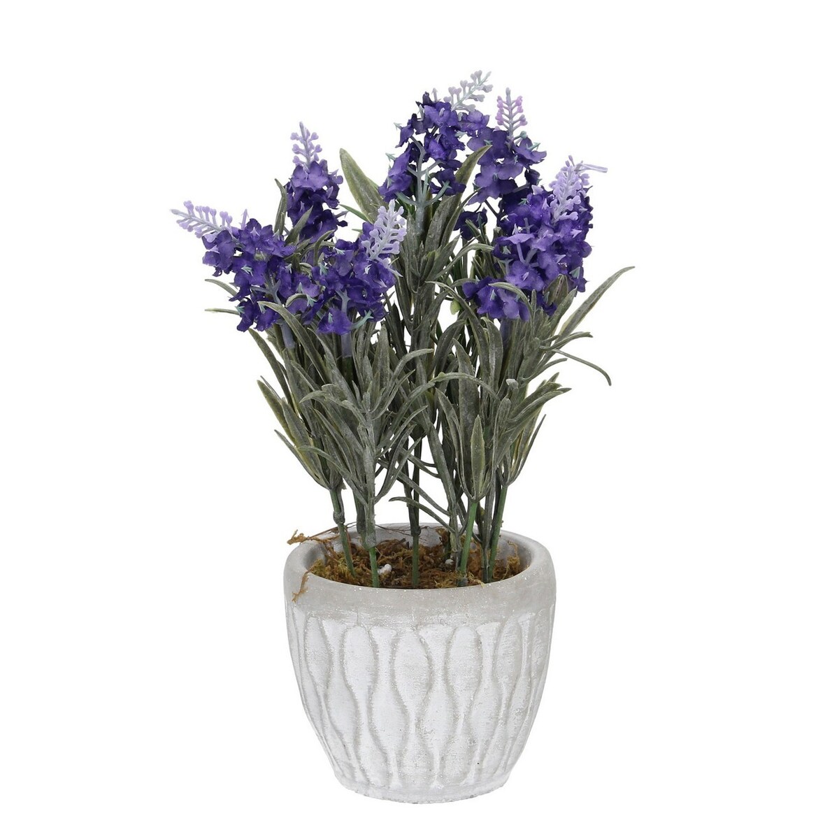 Sztuczna lawenda w ceramicznej doniczce, 32 cm