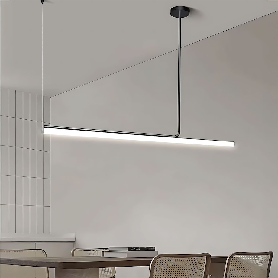Lampa Sufitowa Wisząca Led App1660-Cp 140Cm Czarny, Metal
