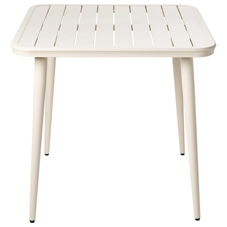 Stół ogrodowy NATURNO 80 cm 80 cm Metal Jasnobeżowy