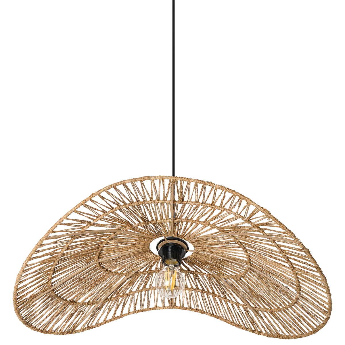 Lampa wisząca YAGUEZ Juta Naturalny