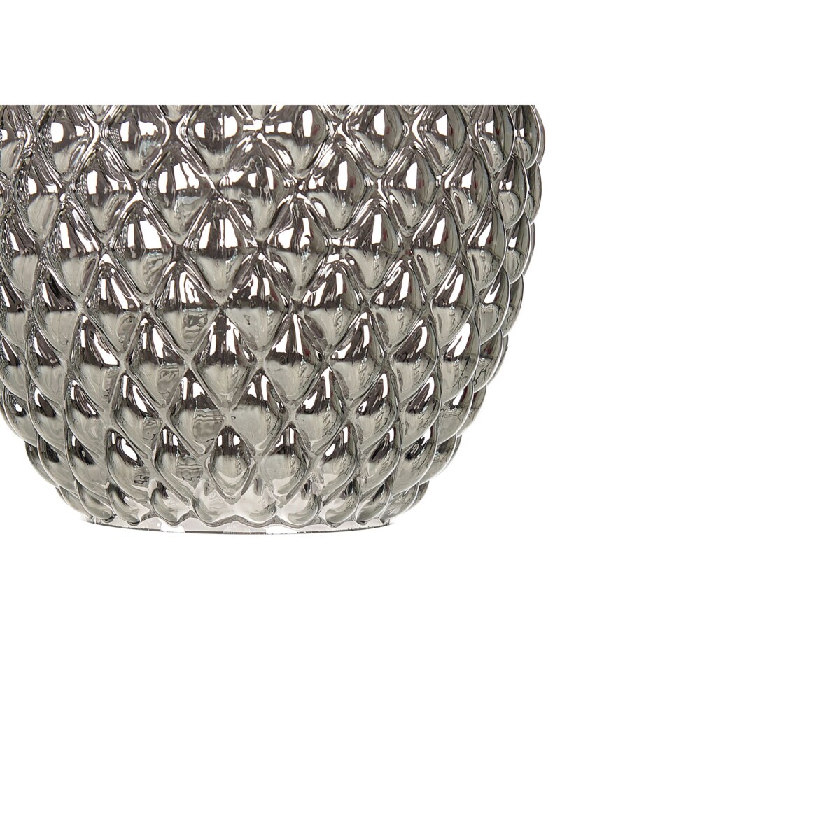 Lampa wisząca szklana 3-punktowa szara SHERRY