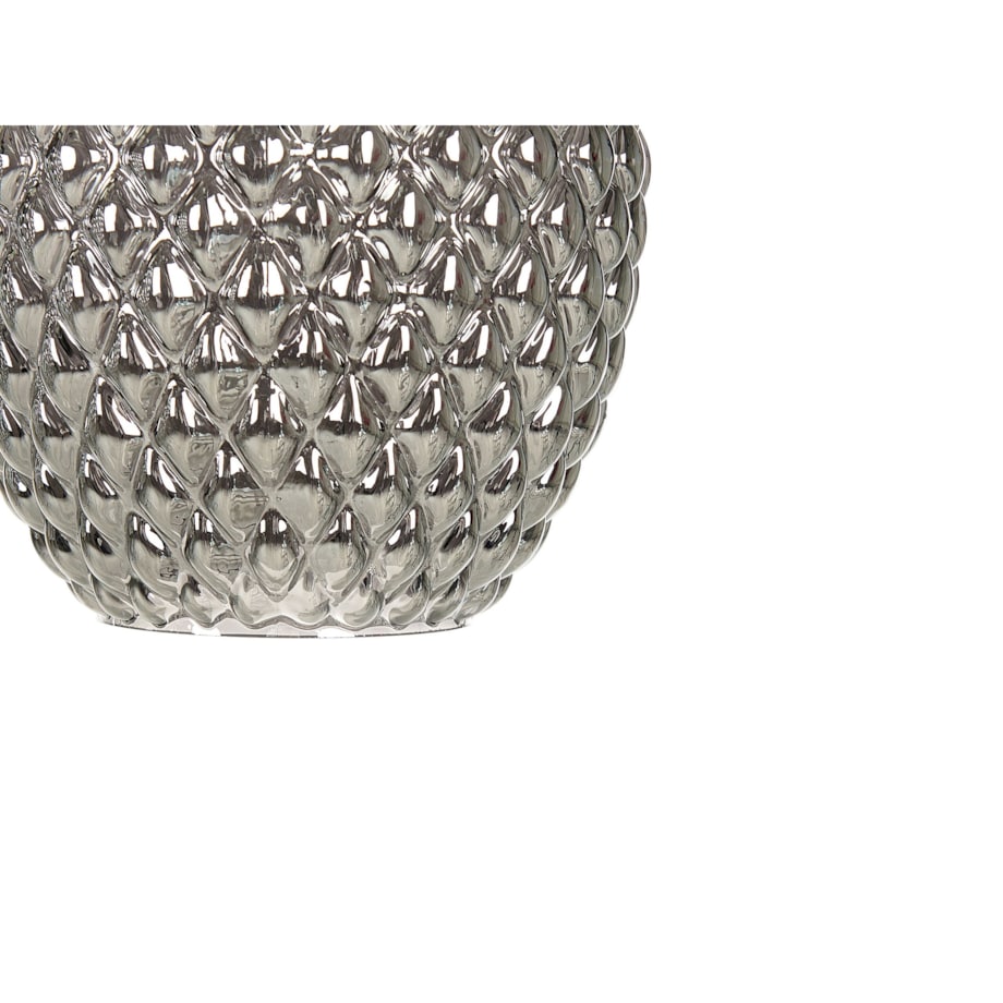 Lampa wisząca szklana 3-punktowa szara SHERRY