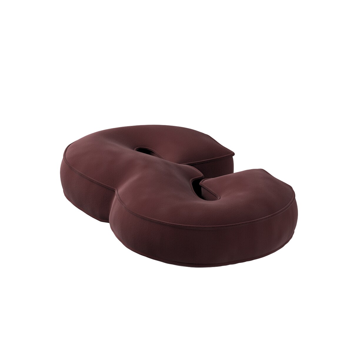 Poduszka Cyferka 3, bordowy, 25 x 40 cm, Posh Velvet