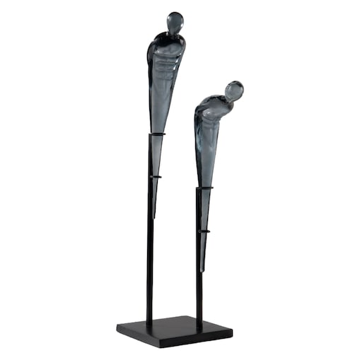 FIGURKA DEKORACYJNA DUOLI SZARA