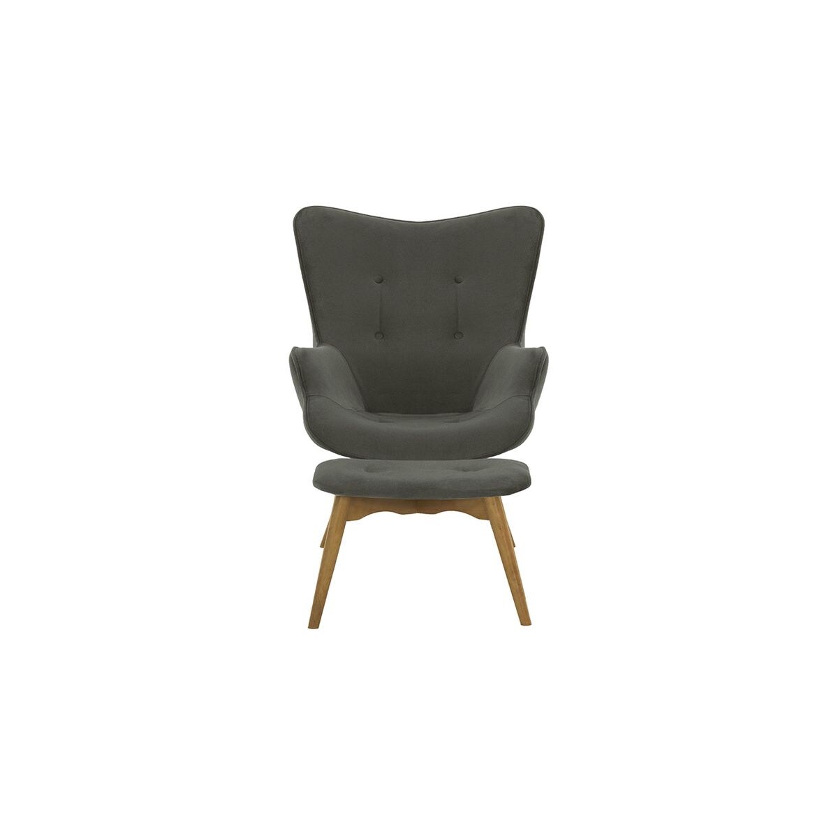 Fotel z podnóżkiem Ducon Velvet-Kronos 22