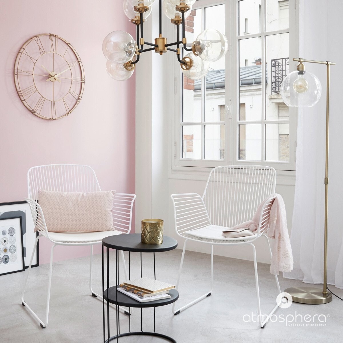 Stolik kawowy KOBU, 2 poziomy, Ø 36 cm