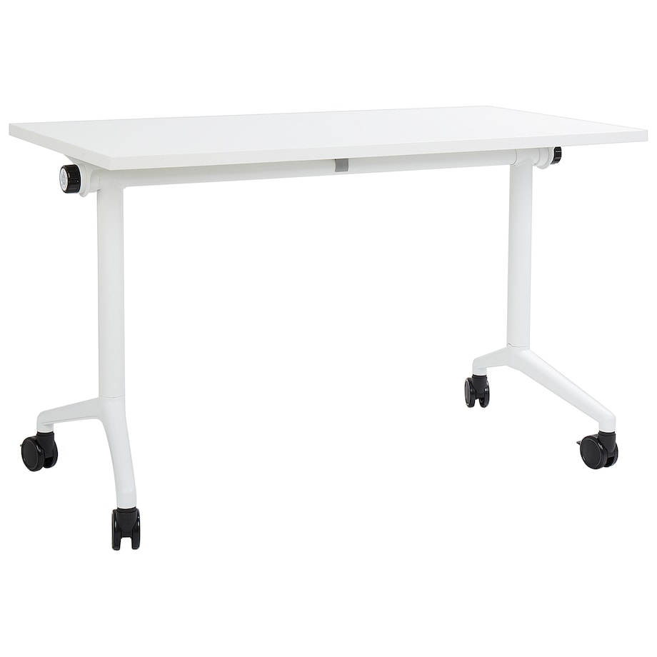 Składane biurko CAVI Biały 120 cm 60 cm z kółkami