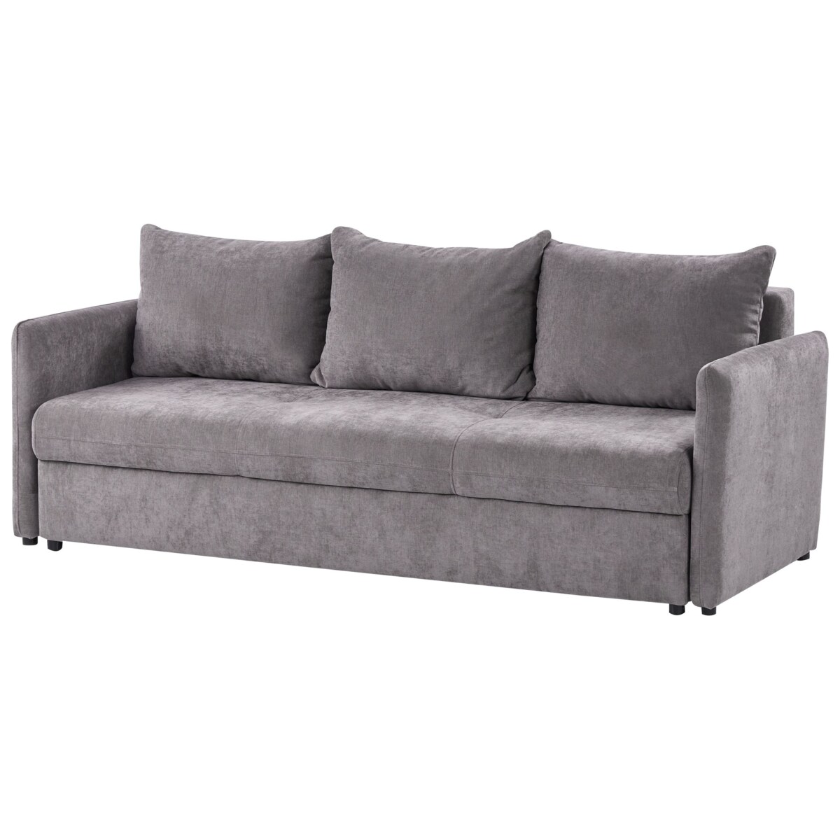 Sofa rozkładana HOLSEN Brązowy Tkanina