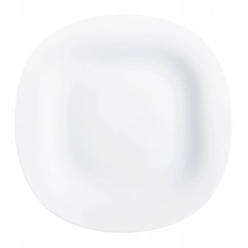 TALERZYKI DESEROWE BIAŁE kwadratowe CARINE LUMINARC talerze na desery 6 szt