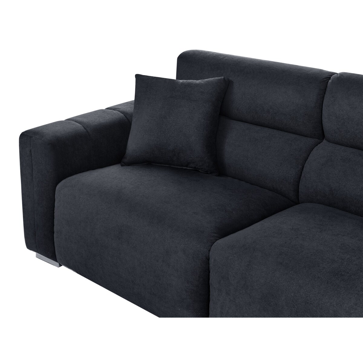 Sofa 3-osobowa czarna FAUSKAN