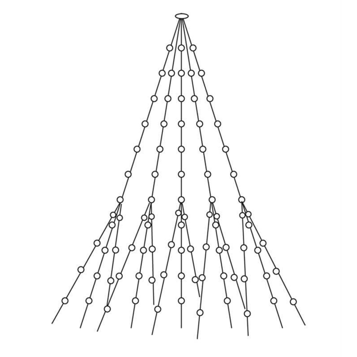 Światełka choinkowe lampki ogrodowe 2,1m 280 LED 4W ciepła