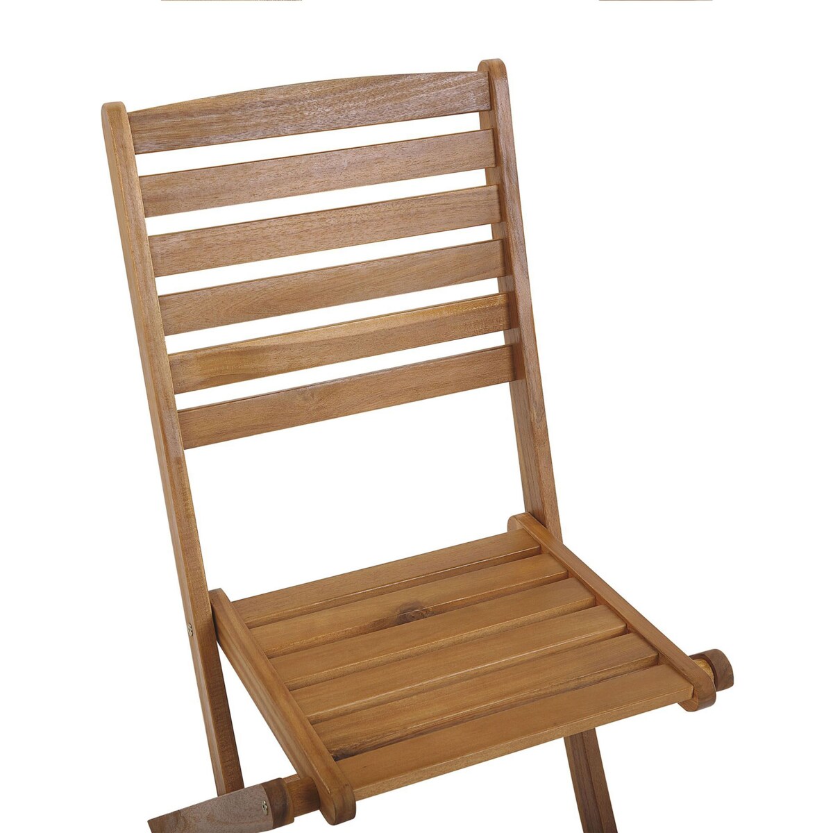 Zestaw 6 krzeseł ogrodowych akacjowy jasne drewno TOLVE