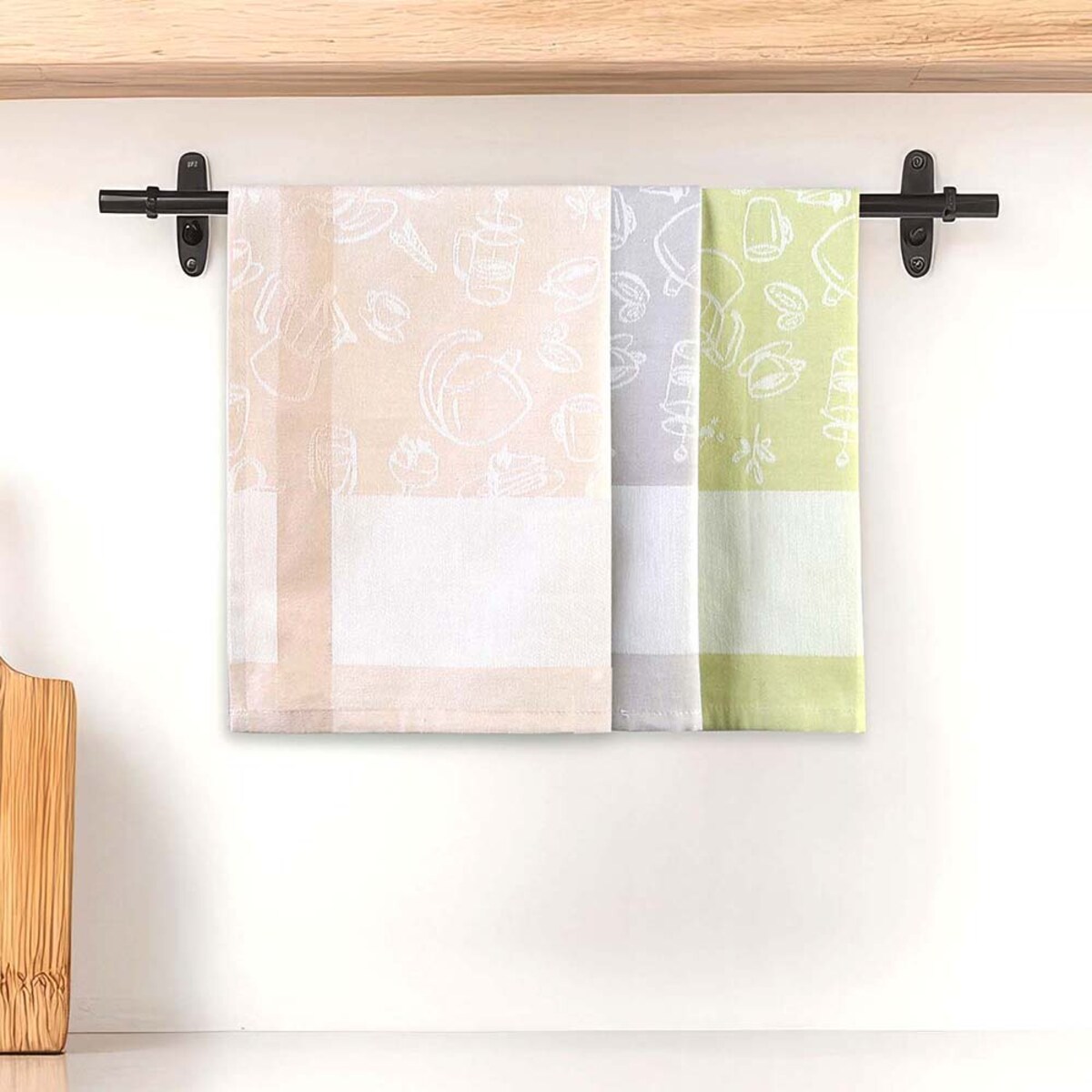 Ścierka bawełniana kuchenna 50x70 Skrzacik zielona