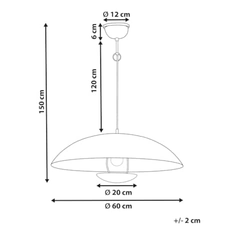 Lampa wisząca metalowa mosiężna AGRANI