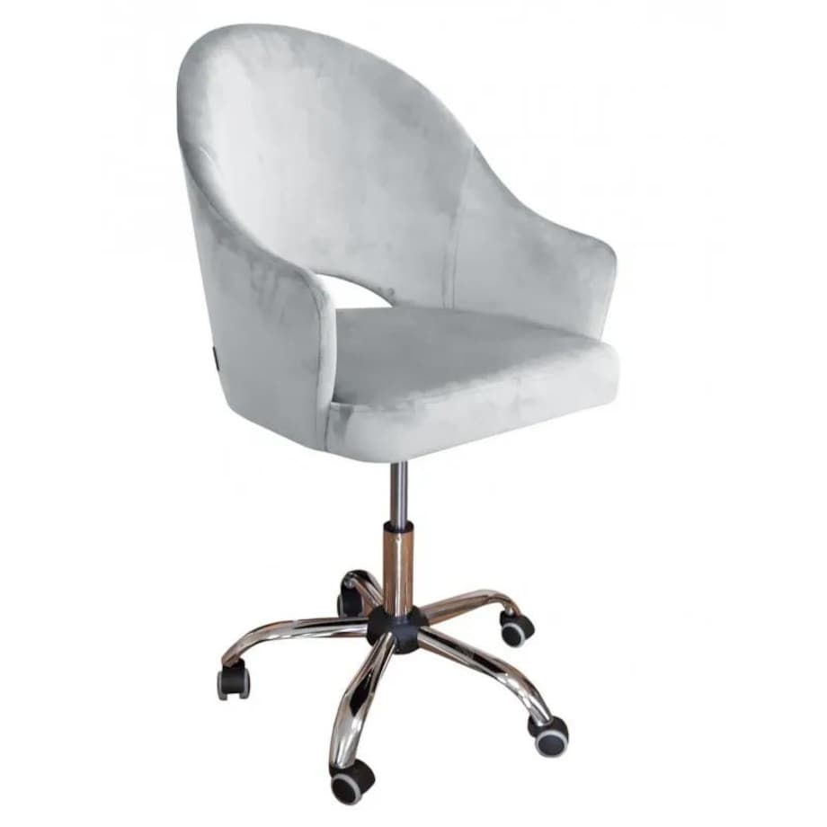 Fotel JENISEJ VELVET jasnoszary