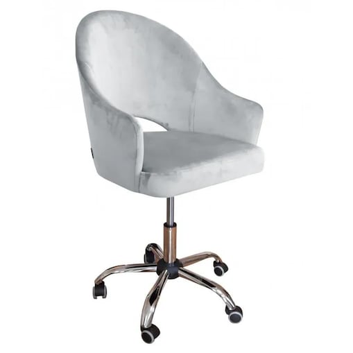 Fotel JENISEJ VELVET jasnoszary