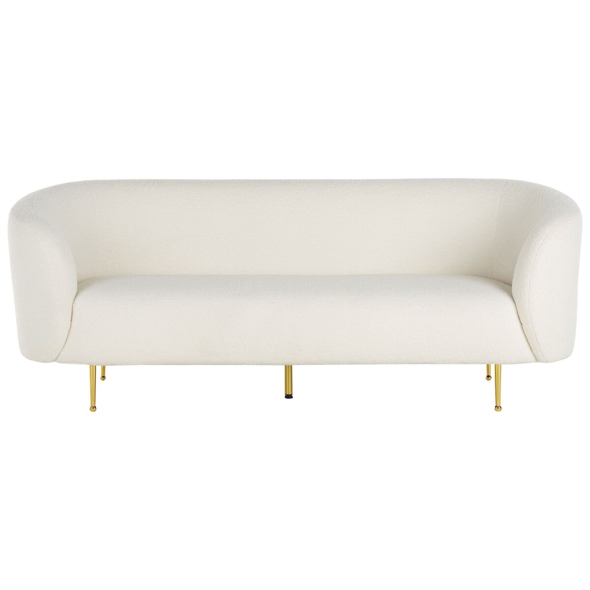 Komplet wypoczynkowy 6-osobowy boucle biały LOEN