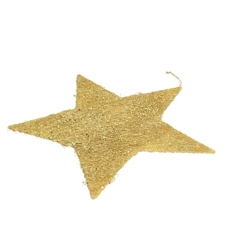 Dekoracja Golden Star 40cm boże narodzenie, święta, świąteczne, złoty, 40 x 1 cm