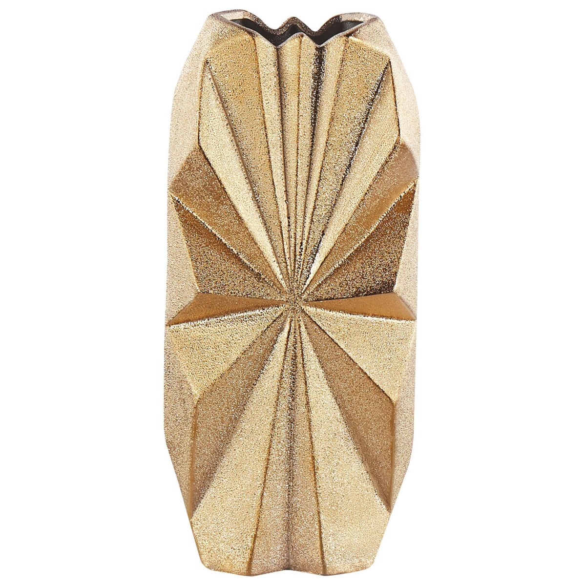 Wazon dekoracyjny ceramiczny 37 cm złoty AELIA