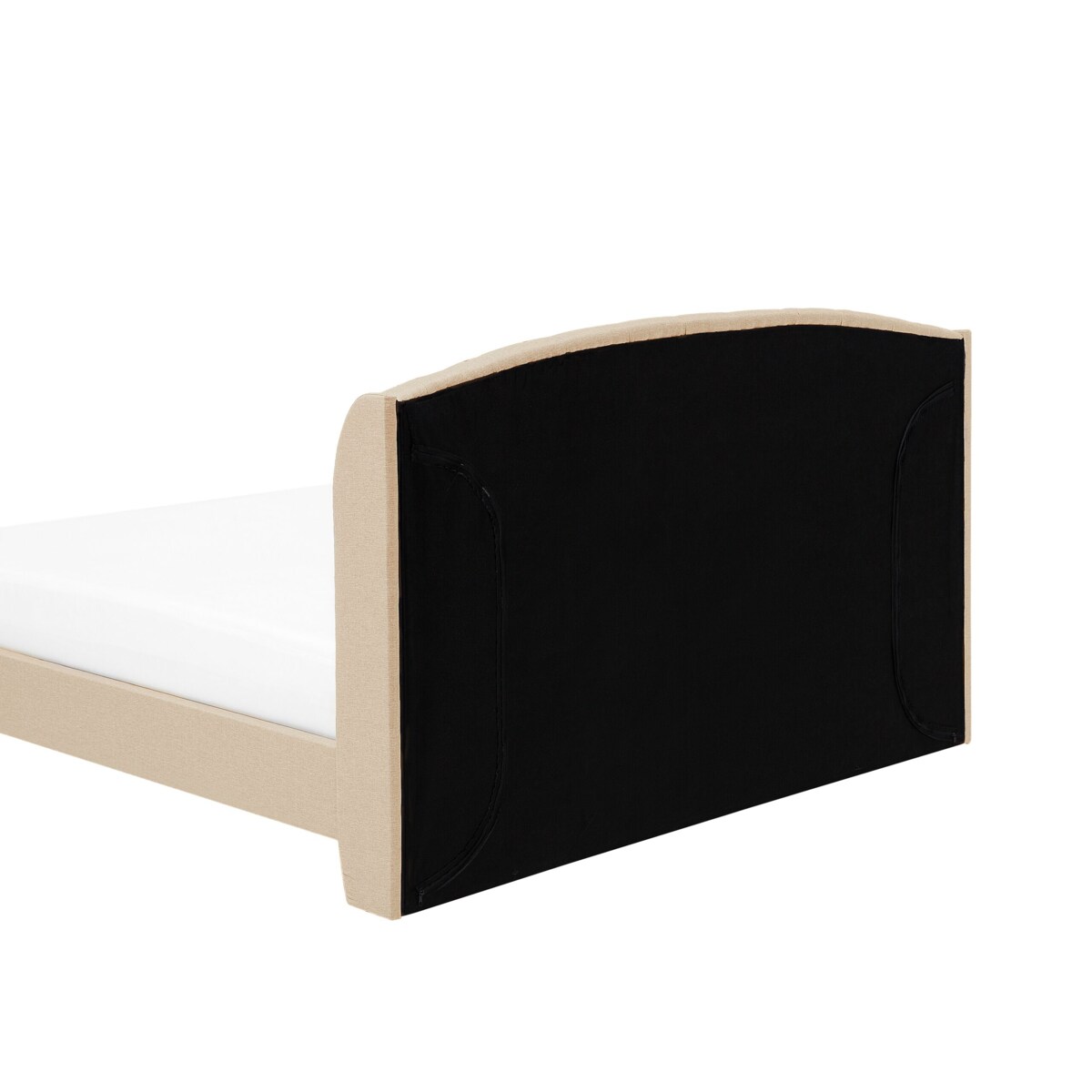 Łóżko tapicerowane 160 x 200 cm beżowe BORDEAUX