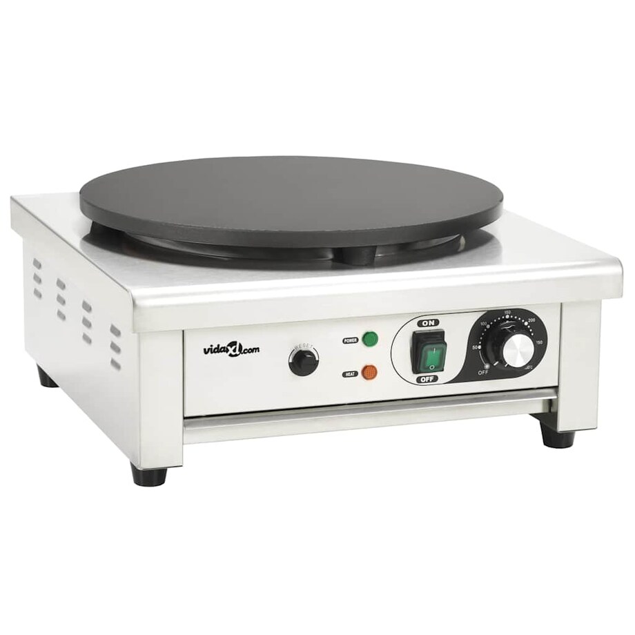 vidaXL Elektryczna naleśnikarka z wysuwaną tacą, 40 cm, 3000 W