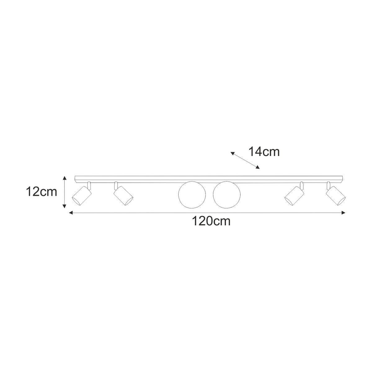 Lampa sufitowa K-5497 z serii ANDI