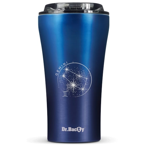 Kubek termiczny na kawę Dr.Bacty Apollo 2.0 - "Bliźnięta" - 360 ml - Monaco Blue