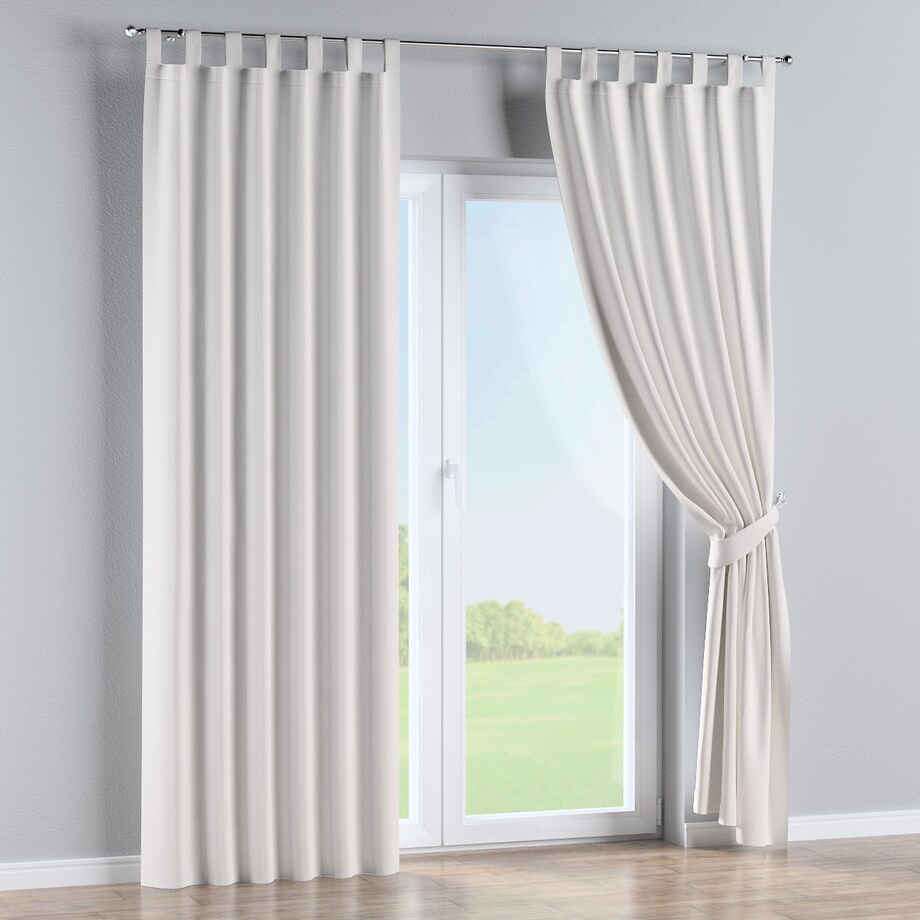 Zasłona na szelkach 1 szt. 130x245 białoszary