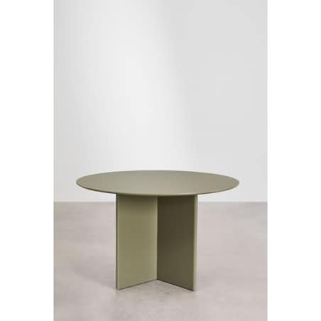 Okrągły stół jadalniany z MDF Ø120 cm Saonara szałwiowy