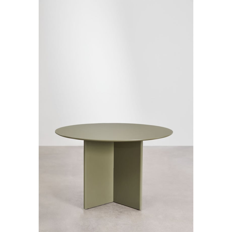 Okrągły stół jadalniany z MDF Ø120 cm Saonara szałwiowy