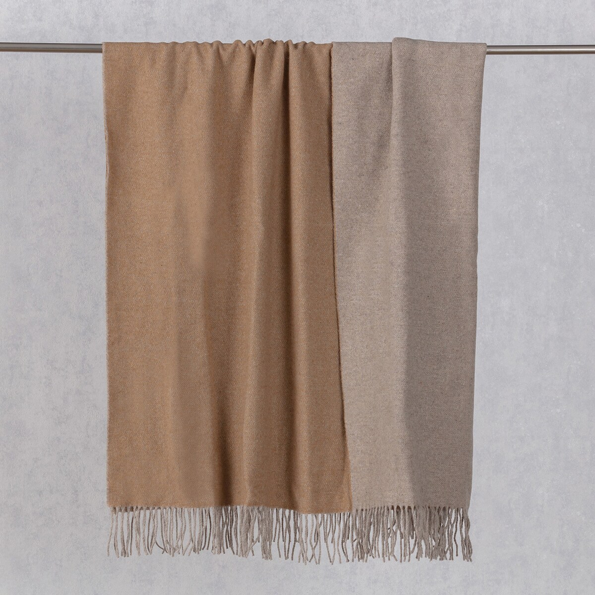 Pled Merinos 140x200cm melange toffee, 140 x 200 cm