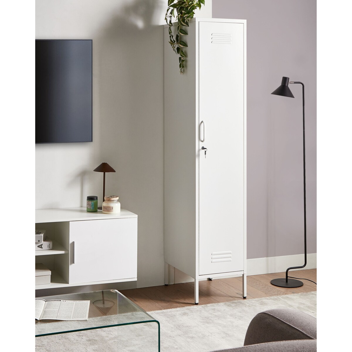 Szafka biurowa FROME Metal Biały