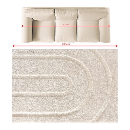 Dywan Oslo cream 160x230 cm, 160x230 cm