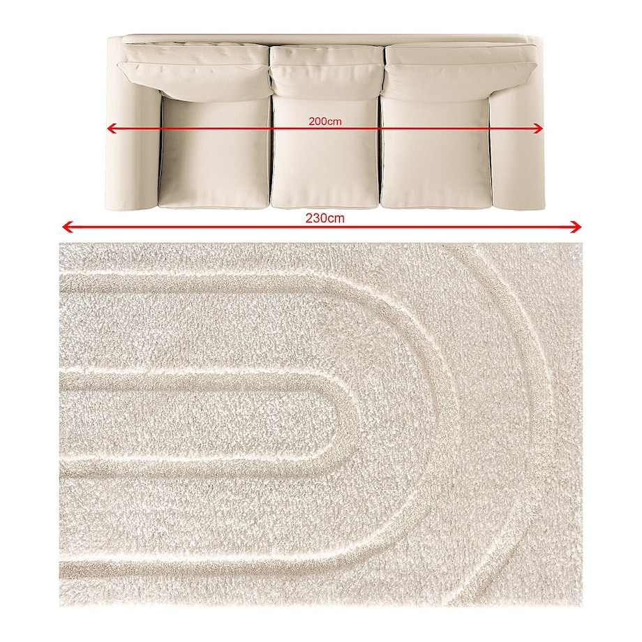 Dywan Oslo cream 160x230 cm, 160x230 cm