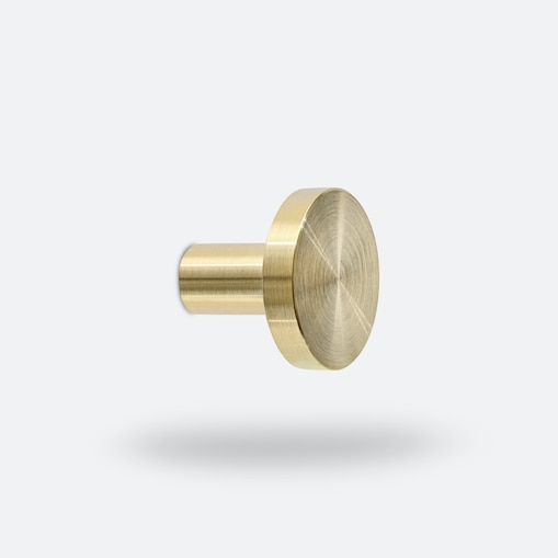 NENA MW BRASS wieszak ścienny mosiężny szczotkowany nielakierowany