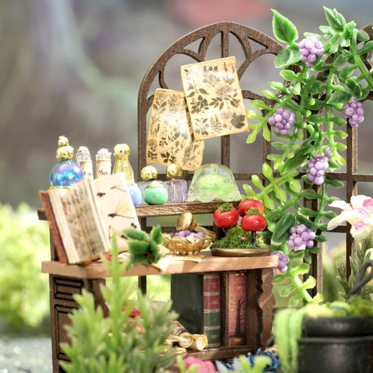 Miniaturowy domek - Magiczny ogródek