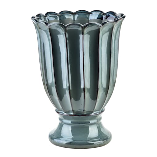 EVAM BLUE Wazon ceramiczny XL 23x23x32cm