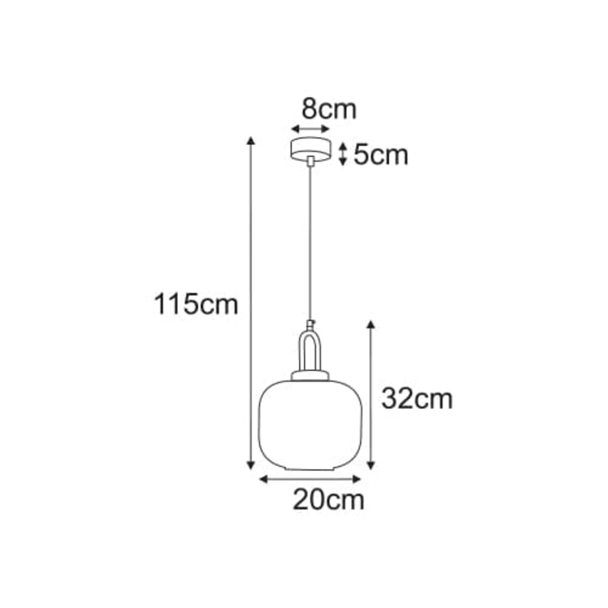 Lampa wisząca K-6061 z serii LIRA