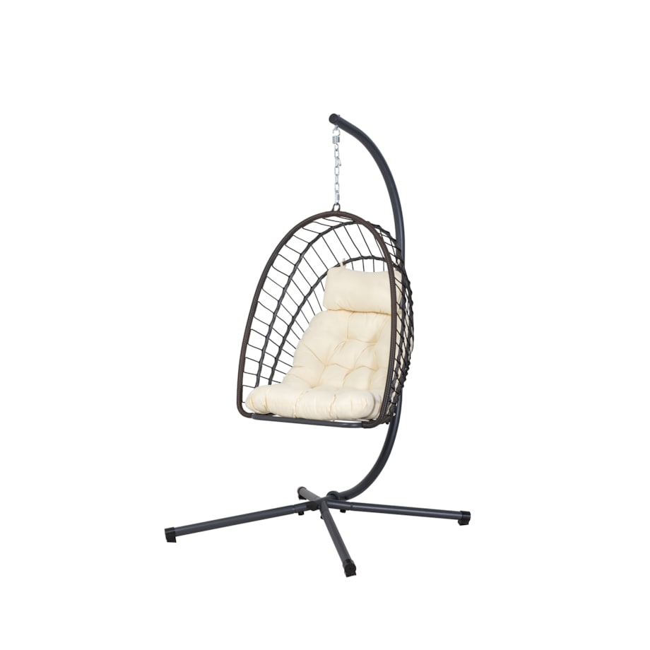 Fotel Wiszący Ogrodowy Huśtawka Kosz Bujany Kokon Kosz Wiszący Podwieszany