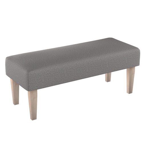 Ławka, szary, 100 x 40 x 40 cm, Edinburgh